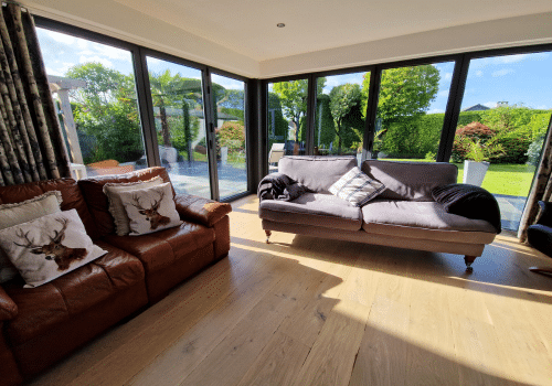 hardwood flooring used in a living room 500x350