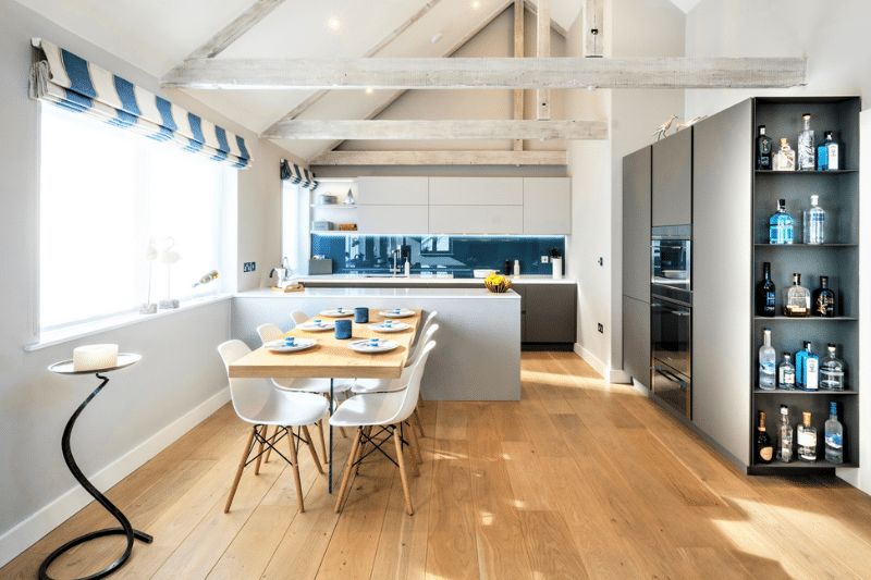 Oakley Flooring in a kitchen and dining area